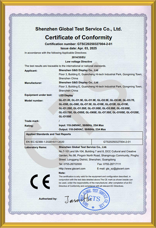 CE Certificate